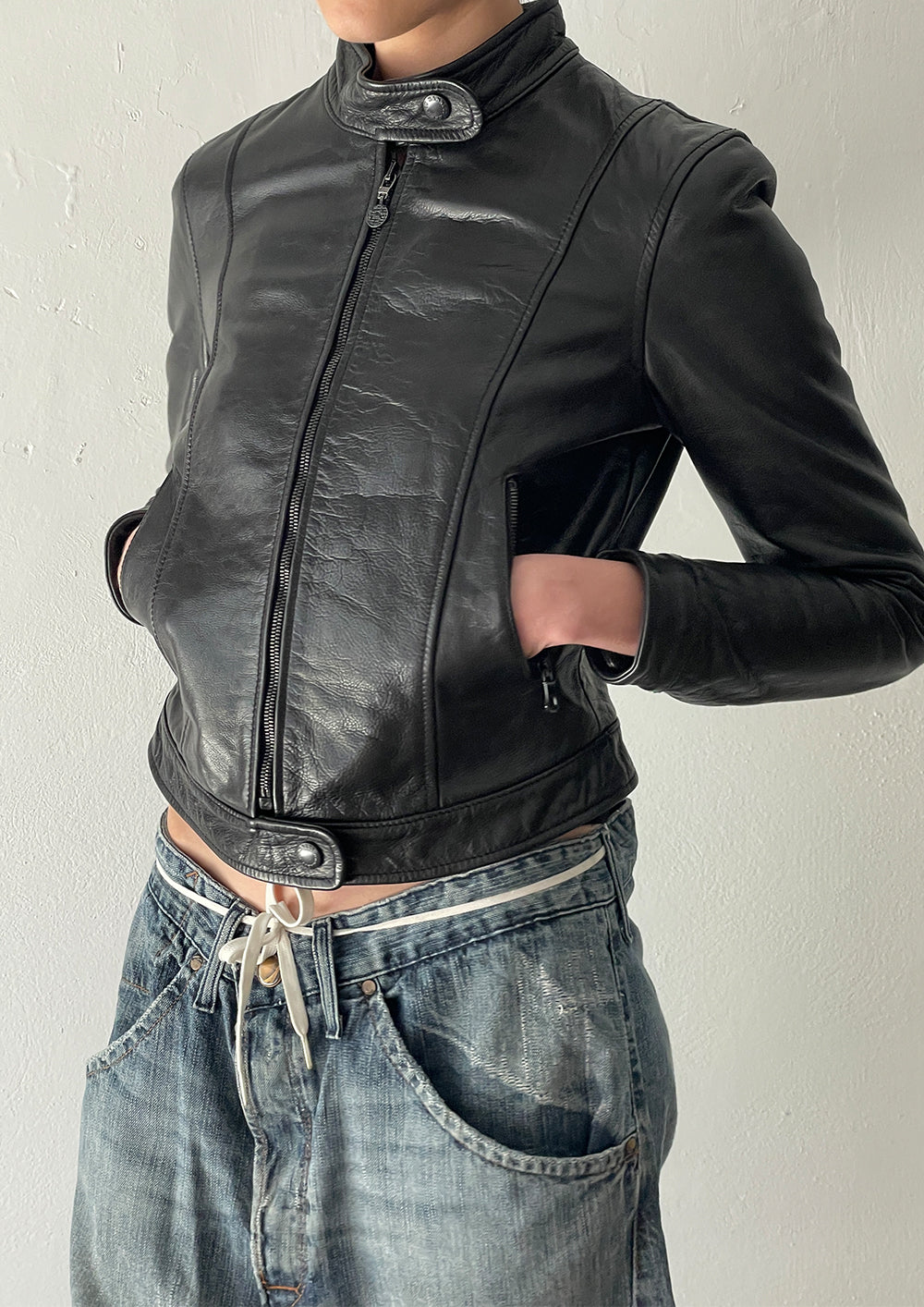 Katherine Hamnett Leather Jacket (S) | coupledroof