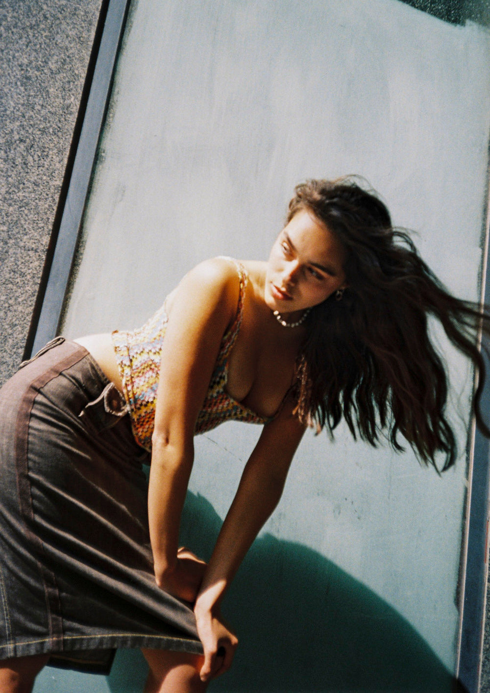 トップス archive MISSONI designed  tank top y2k Missoni Zig Zag metallic knit tank top Missoni