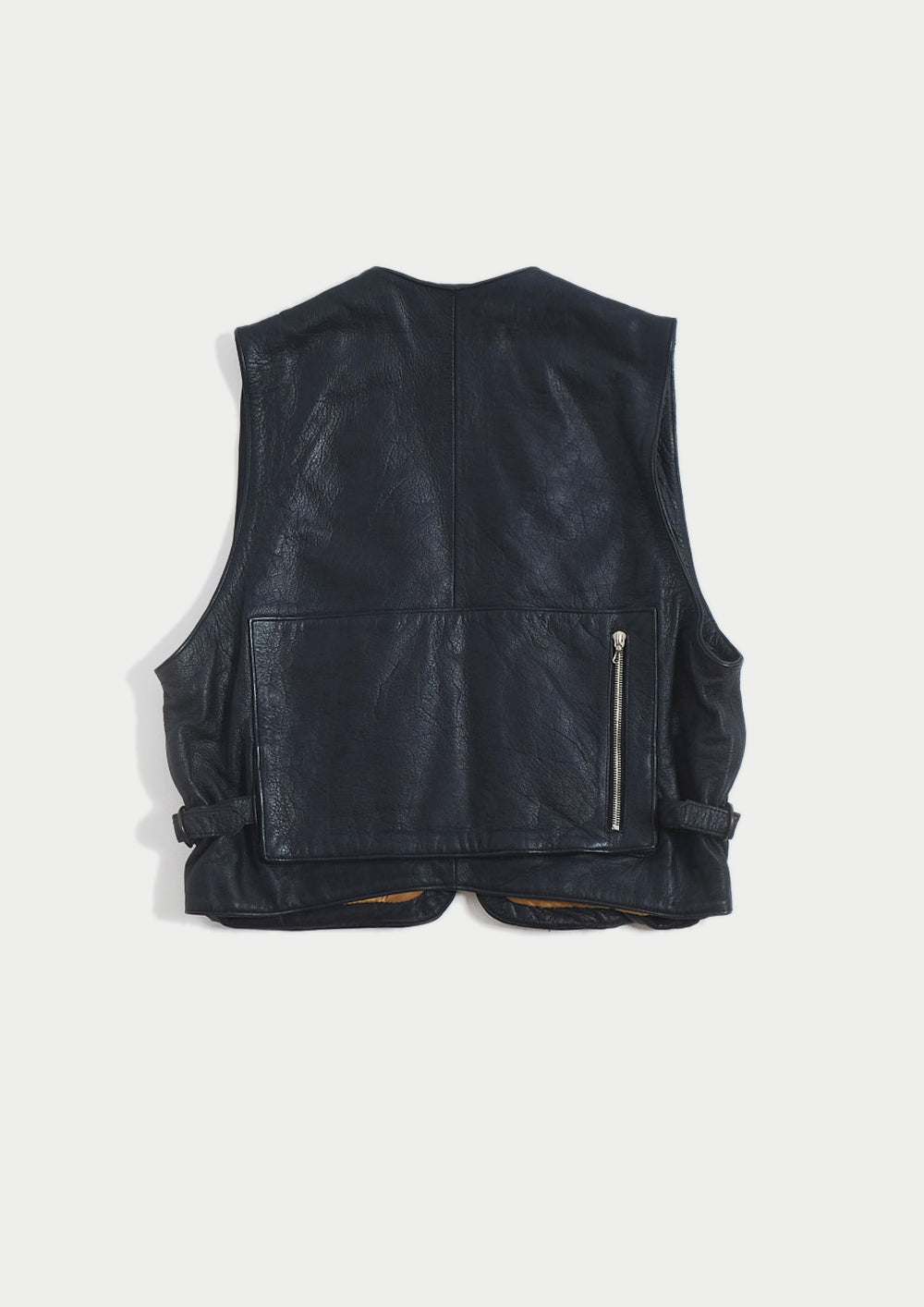 Leather Biker Vest (L)