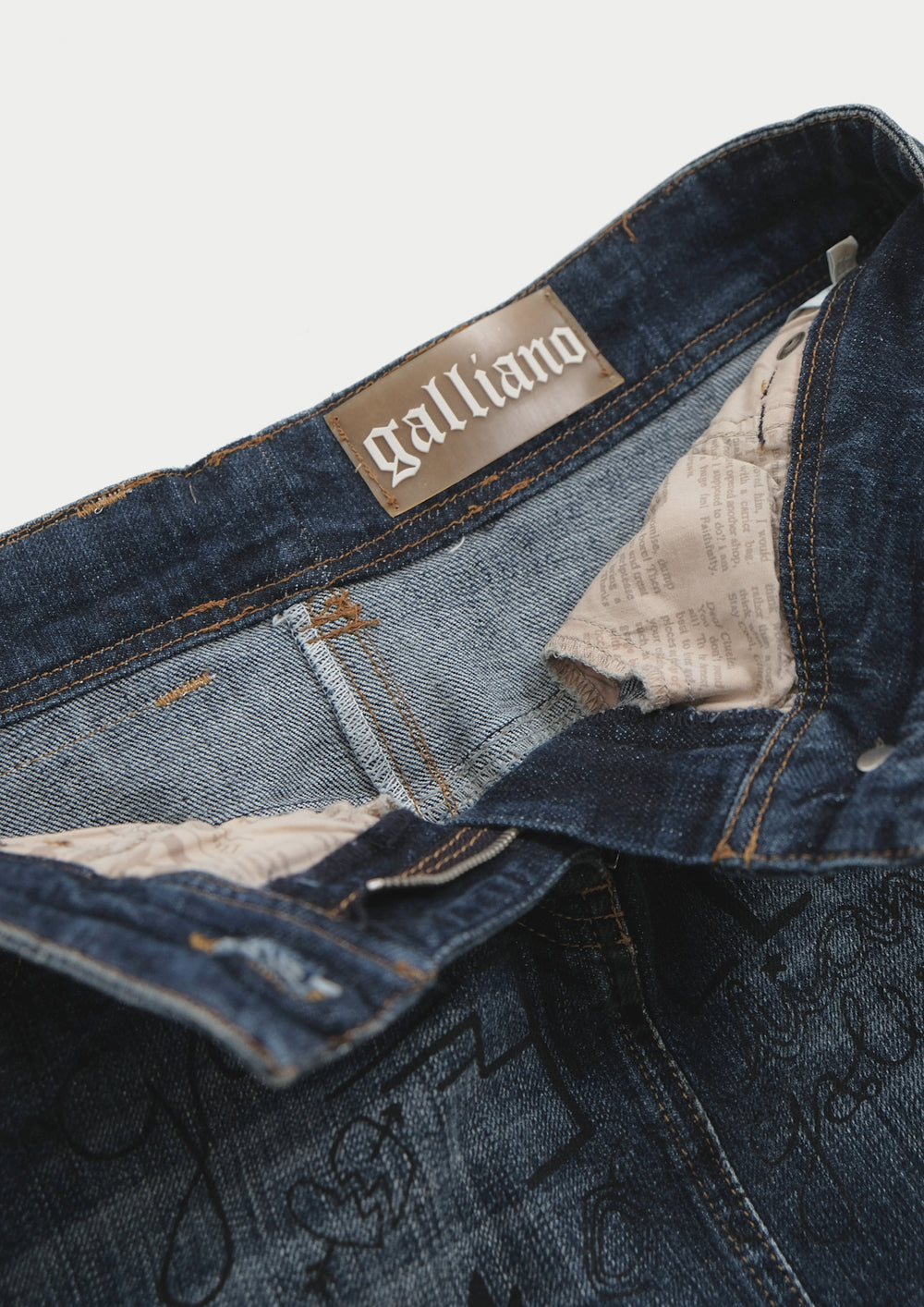 Galliano Denim Skirt (IT42)