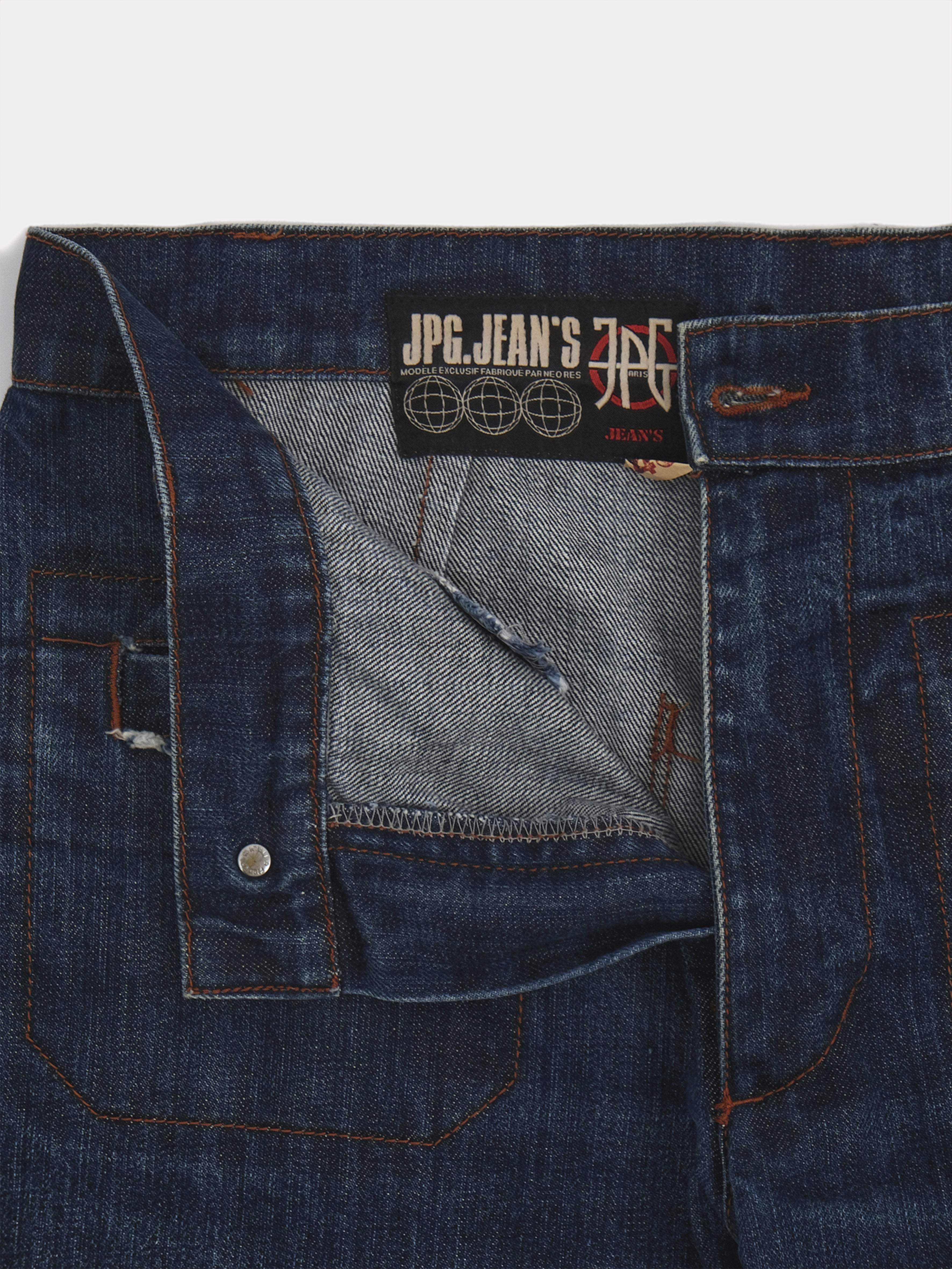 JPG Denim Fringe Pants (M) | coupledroof