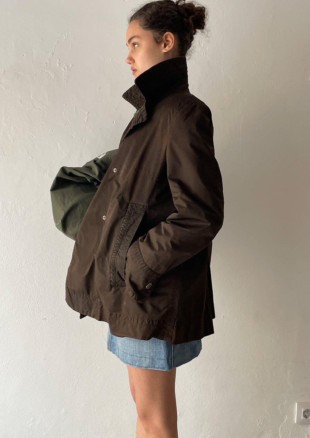 C.P. Company Waxed Peacoat